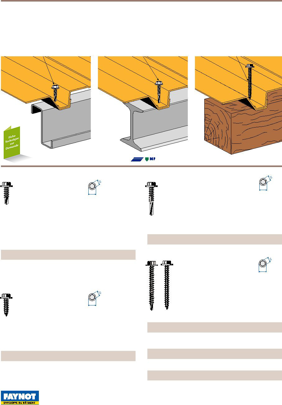 bac acier nombre fixation
