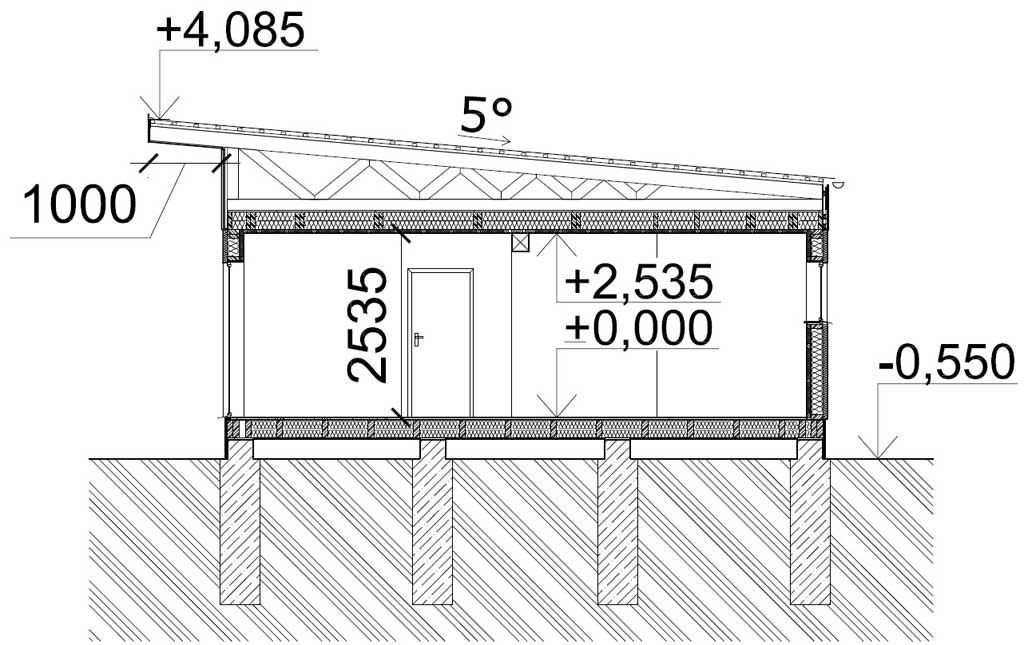 bac acier pente minimale