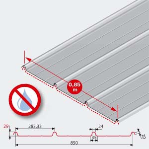 tole bac acier profil 850