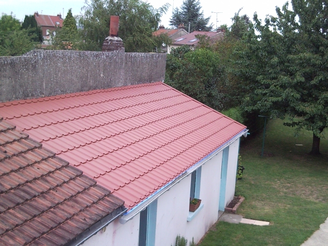 tole bardage imitation tuile