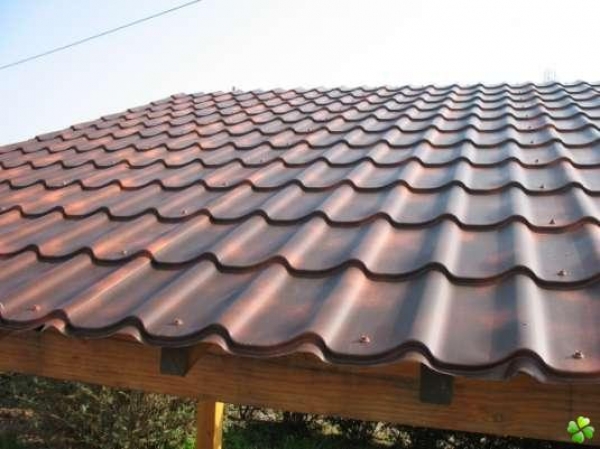 tole imitation tuile ancienne