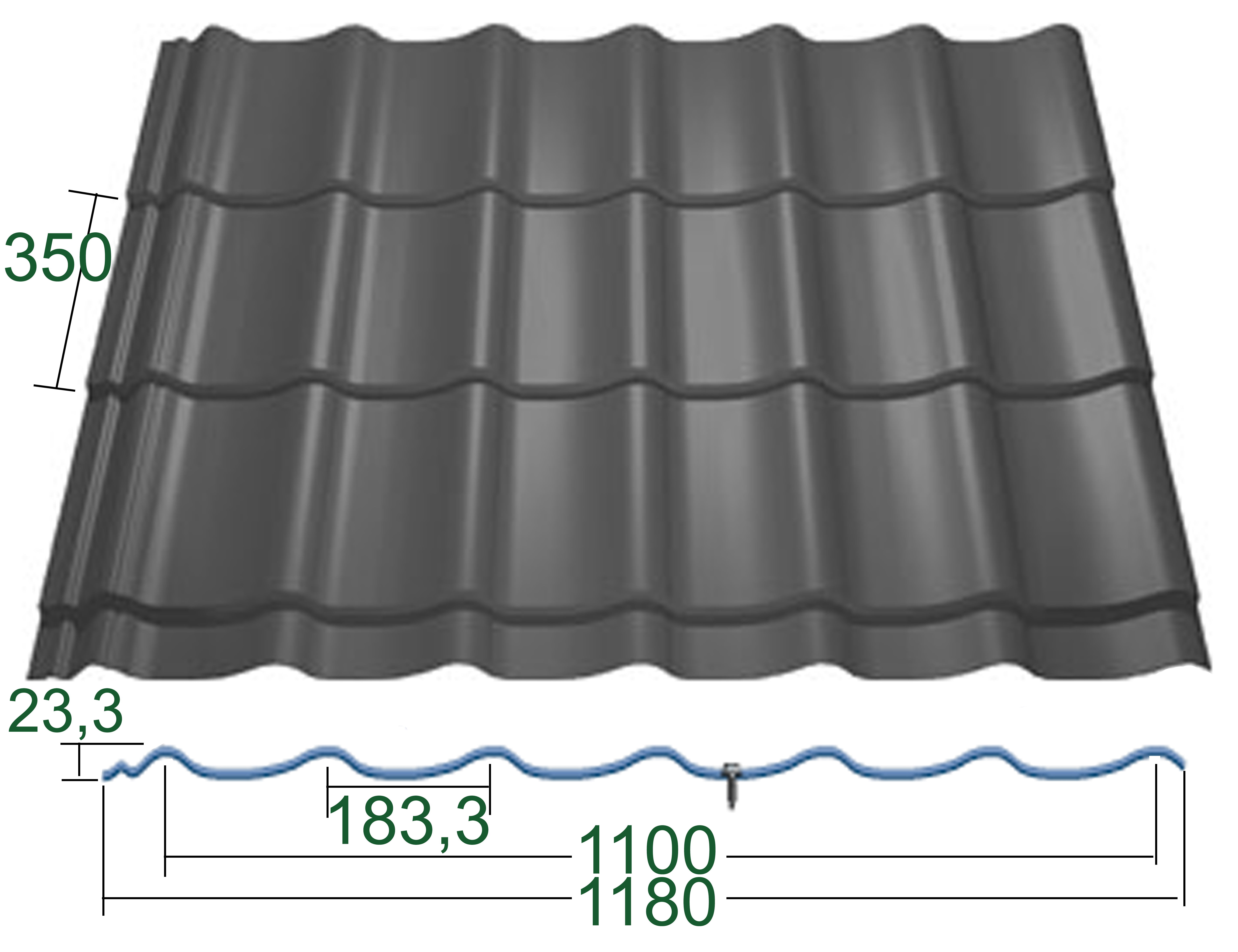 tole imitation tuile pas cher
