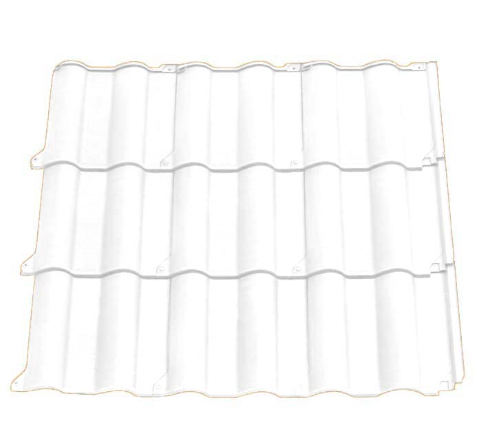 tole imitation tuile translucide