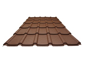 tole toiture marron